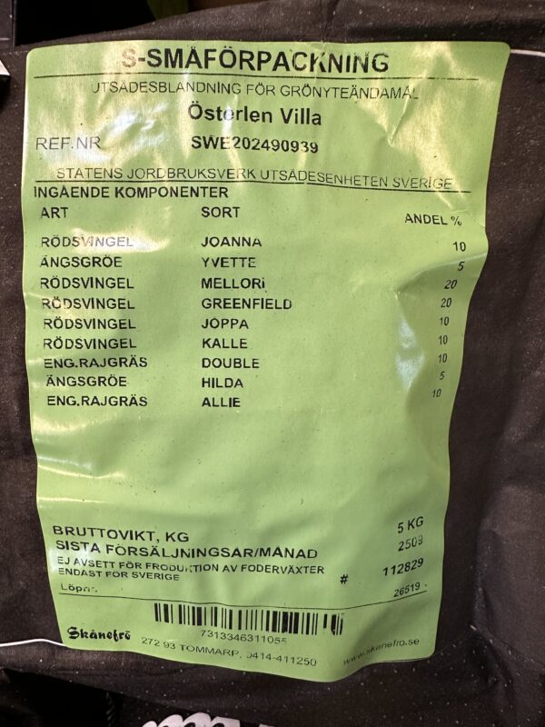 Gräsfrön Österlen Villa 5kg - Bild 2