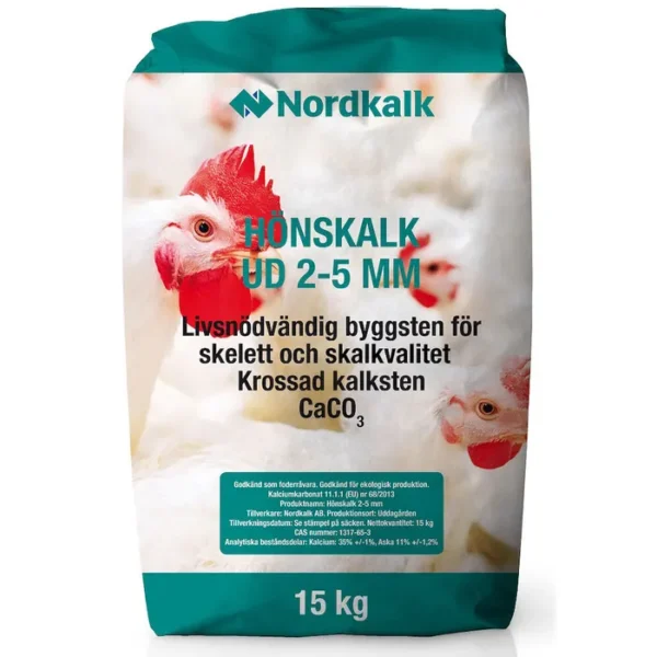 Foderkalk Höns 2-5mm UD 15kg